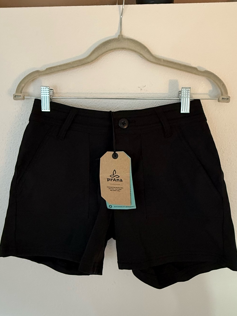 Prana Black Women's Athletic Stretch Shorts